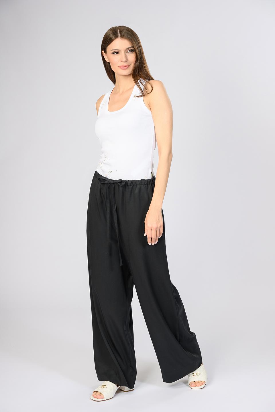 Брюки Shade палаццо чёрные