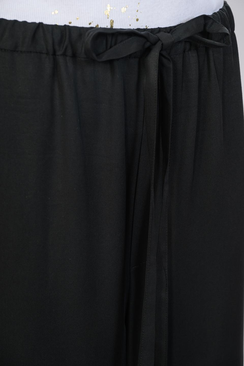 Брюки Shade палаццо чёрные