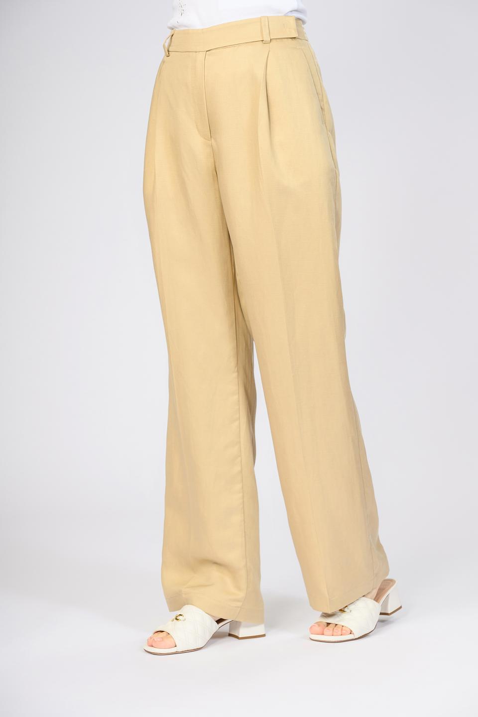 Брюки Emka жен. бежевые