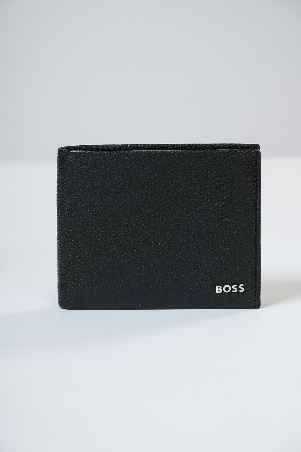 Кошелек Boss Black кожаный чёрный