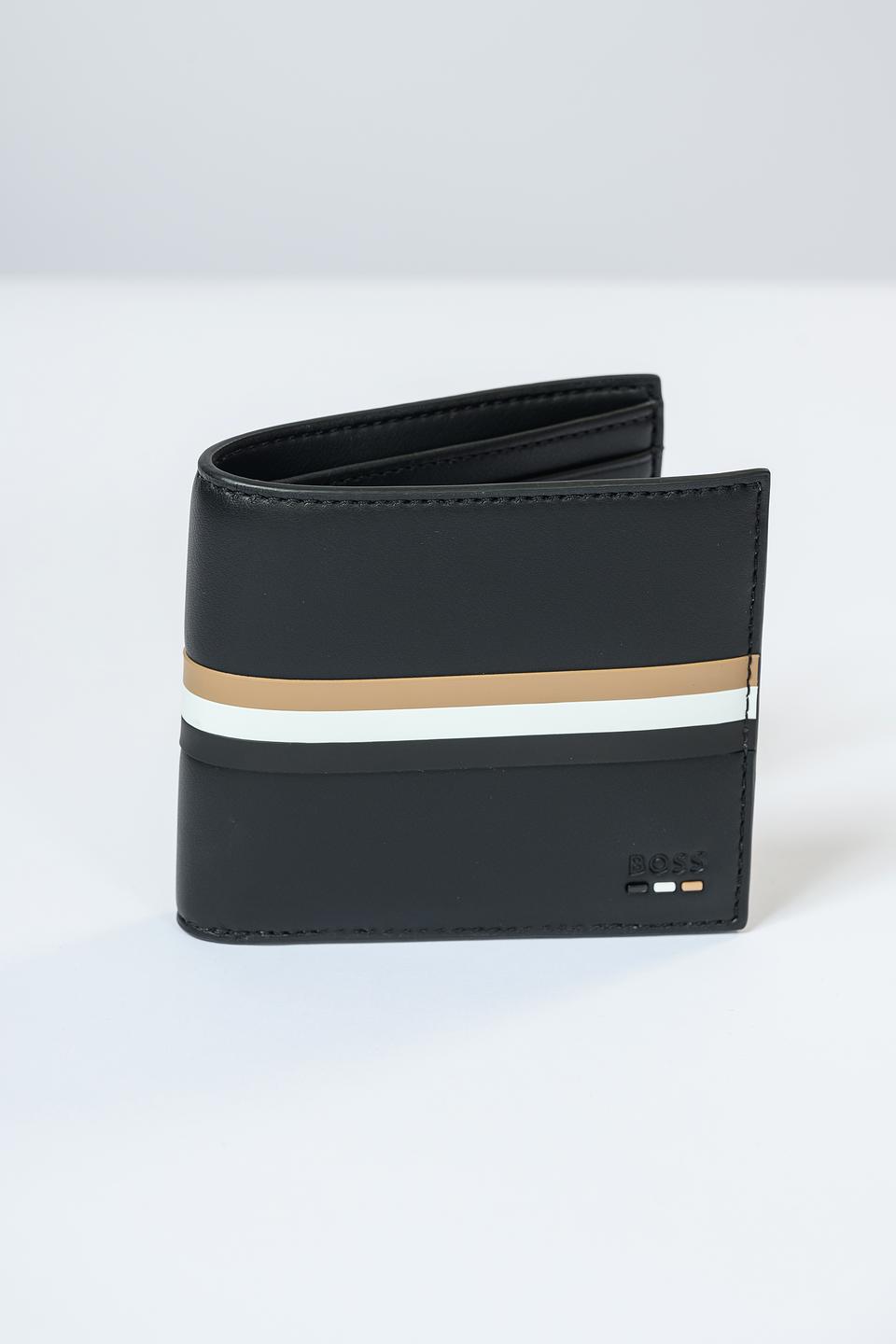 Кошелек Boss Black с полосками