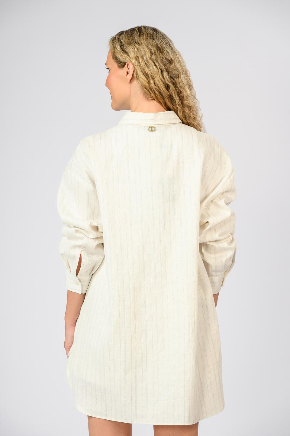 Блуза Twin Set в полоску бежевая