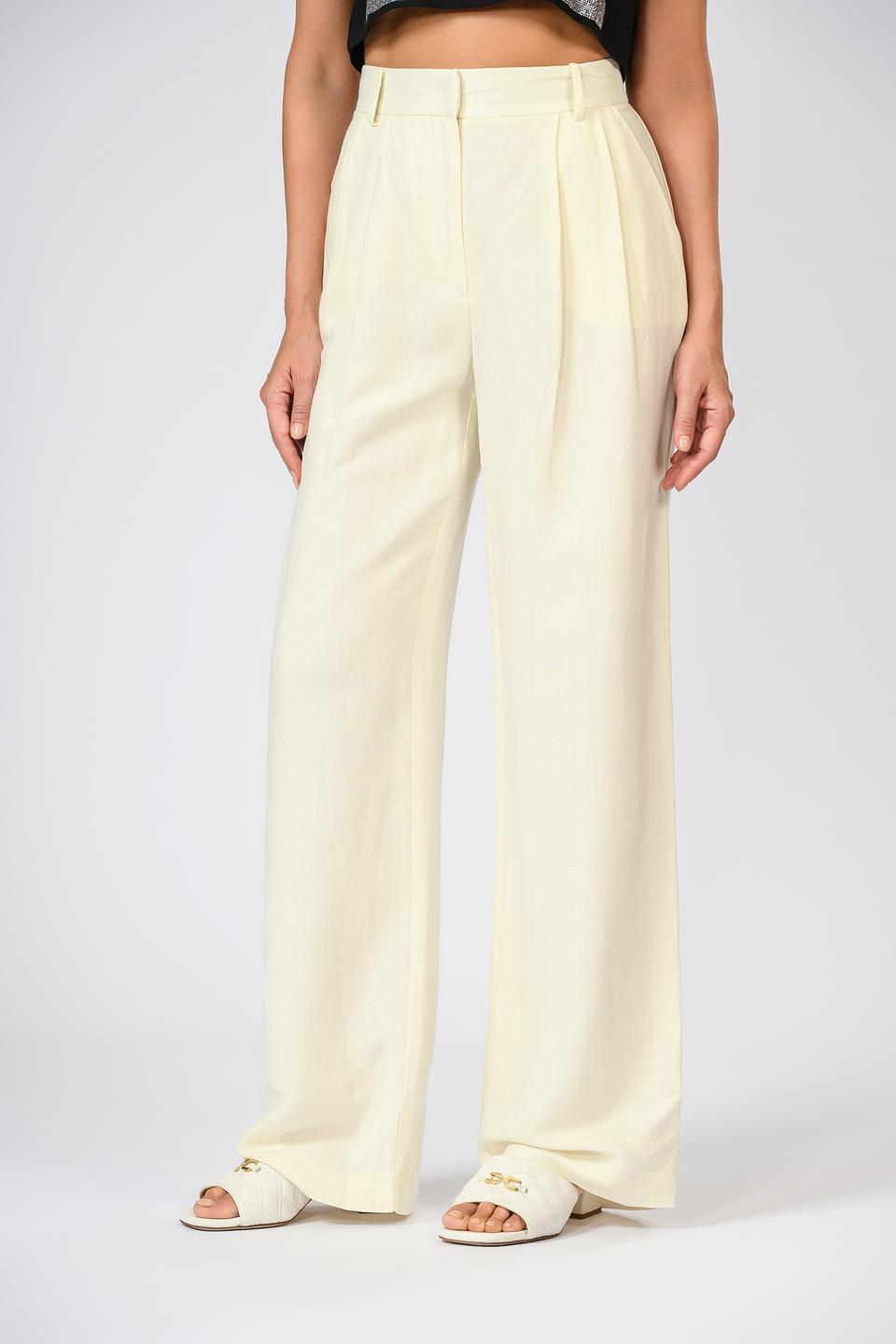 Брюки Patrizia Pepe палаццо кремовые