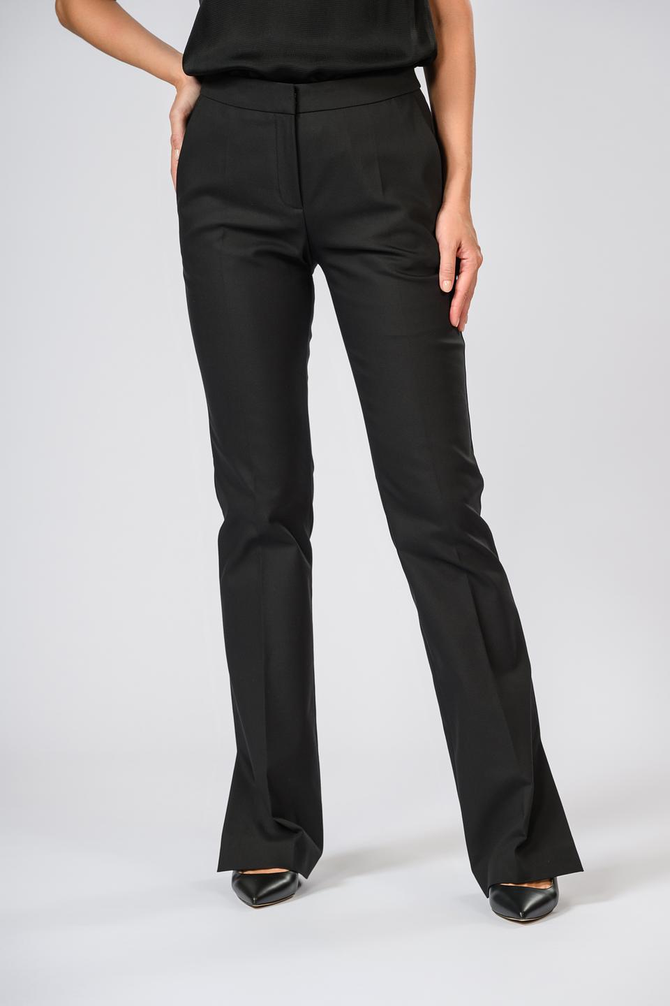 Брюки Hugo женские чёрные с разрезом