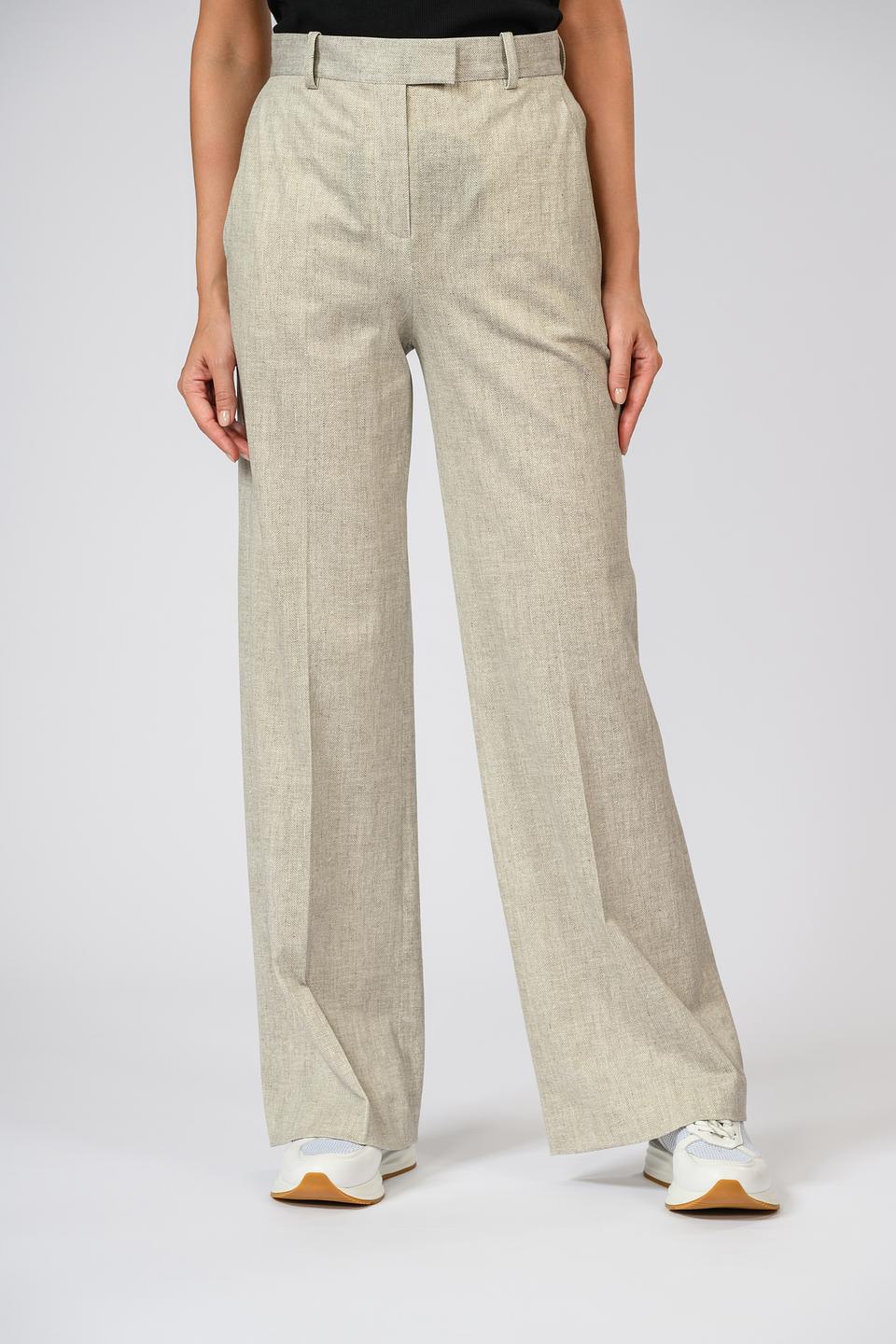 Брюки Circolo 1901 в клетку бежевые