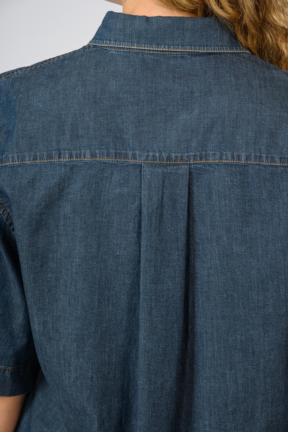 Рубашка Circolo 1901 джинсовая синяя