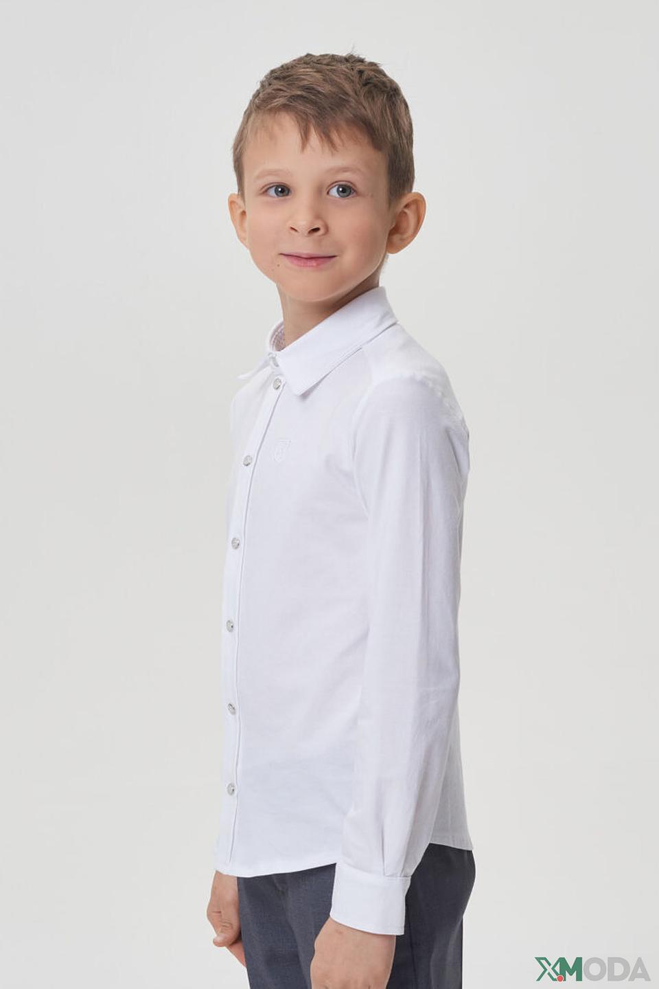 Белая рубашка Choupette для мальчика с вышивкой