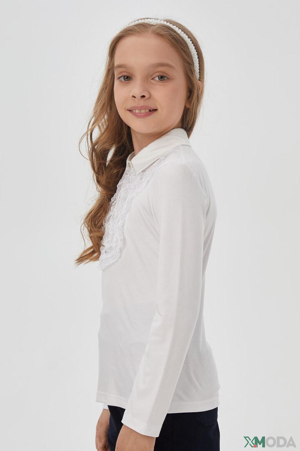 Белая блузка Choupette с кружевным воротником