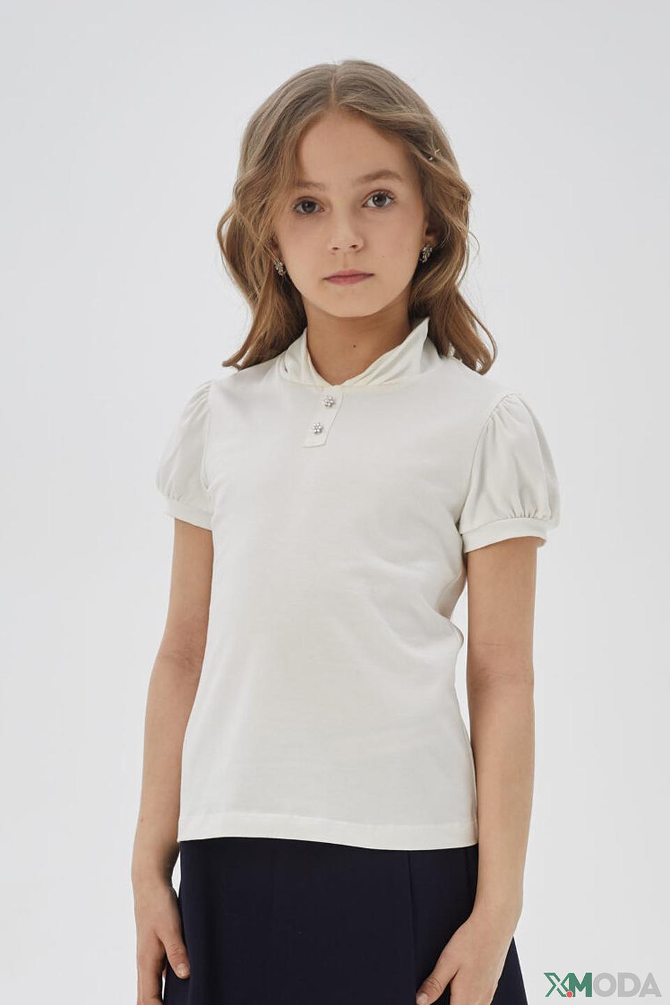 Поло Choupette дев. экрю с рукавами-фонариками