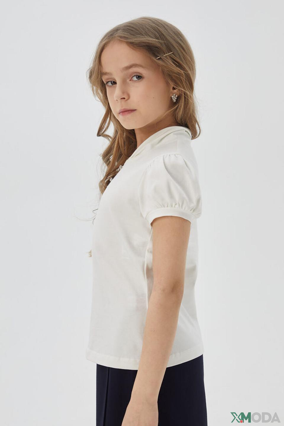 Поло Choupette дев. экрю с рукавами-фонариками