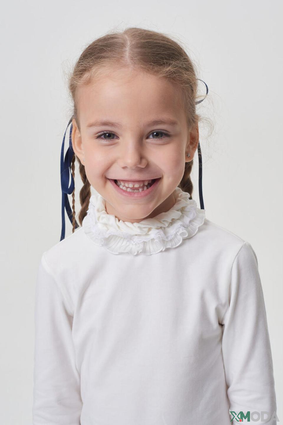 Джемпер Choupette дев. с воротником-рюш