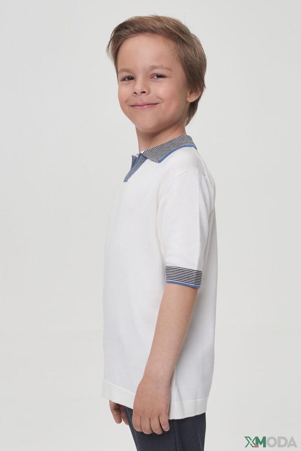 Поло Choupette белый с отделкой