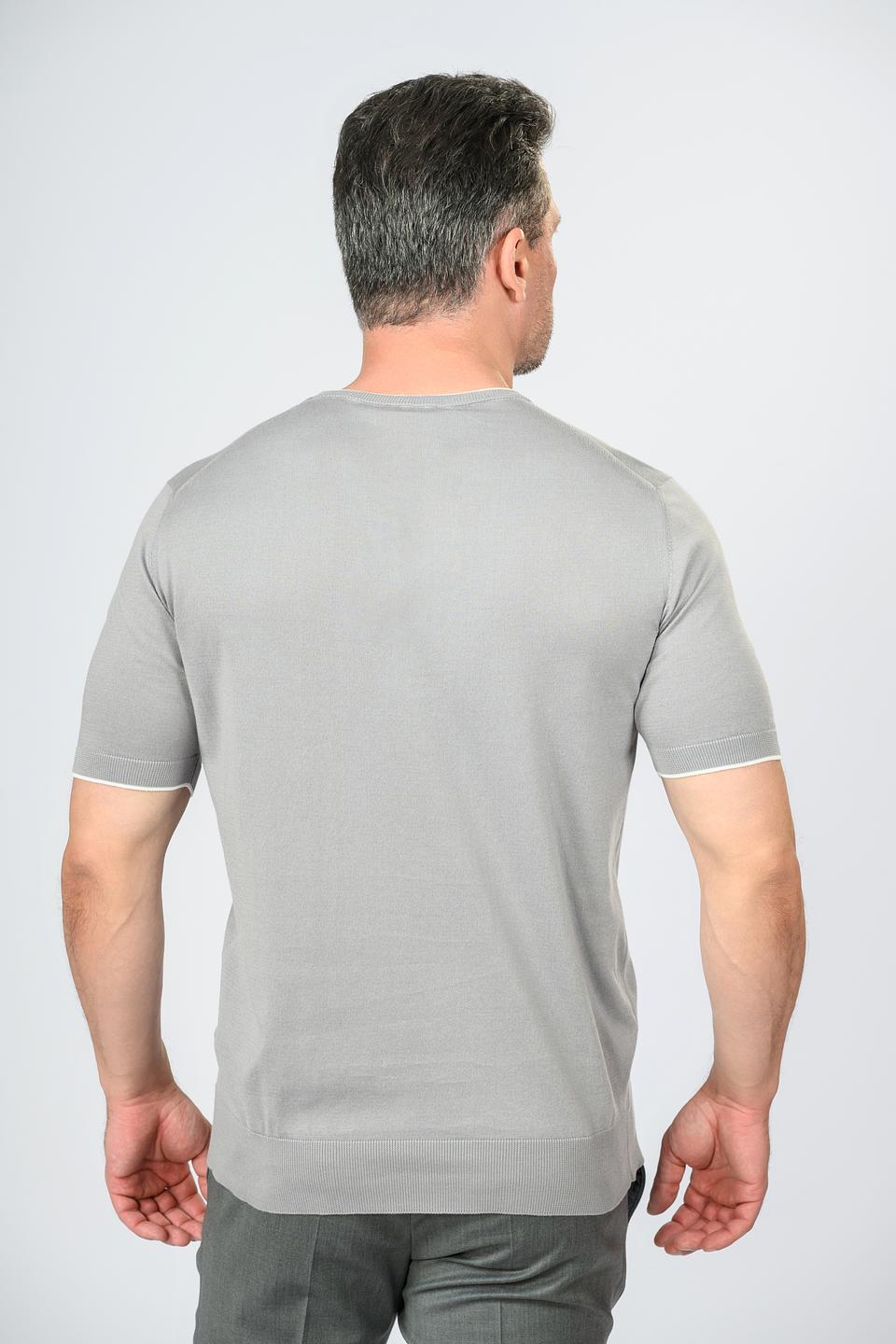 Пуловер Radi Perugia серый с коротким рукавом