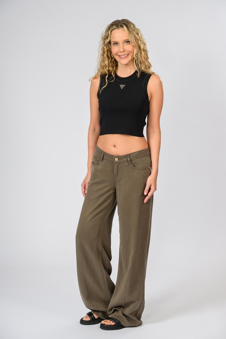 Майка Guess женская черная с логотипом