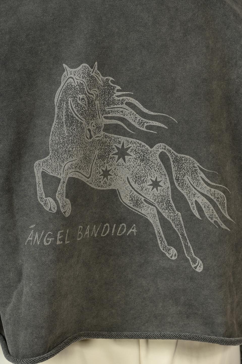 Худи Hugo жен. серая с принтом