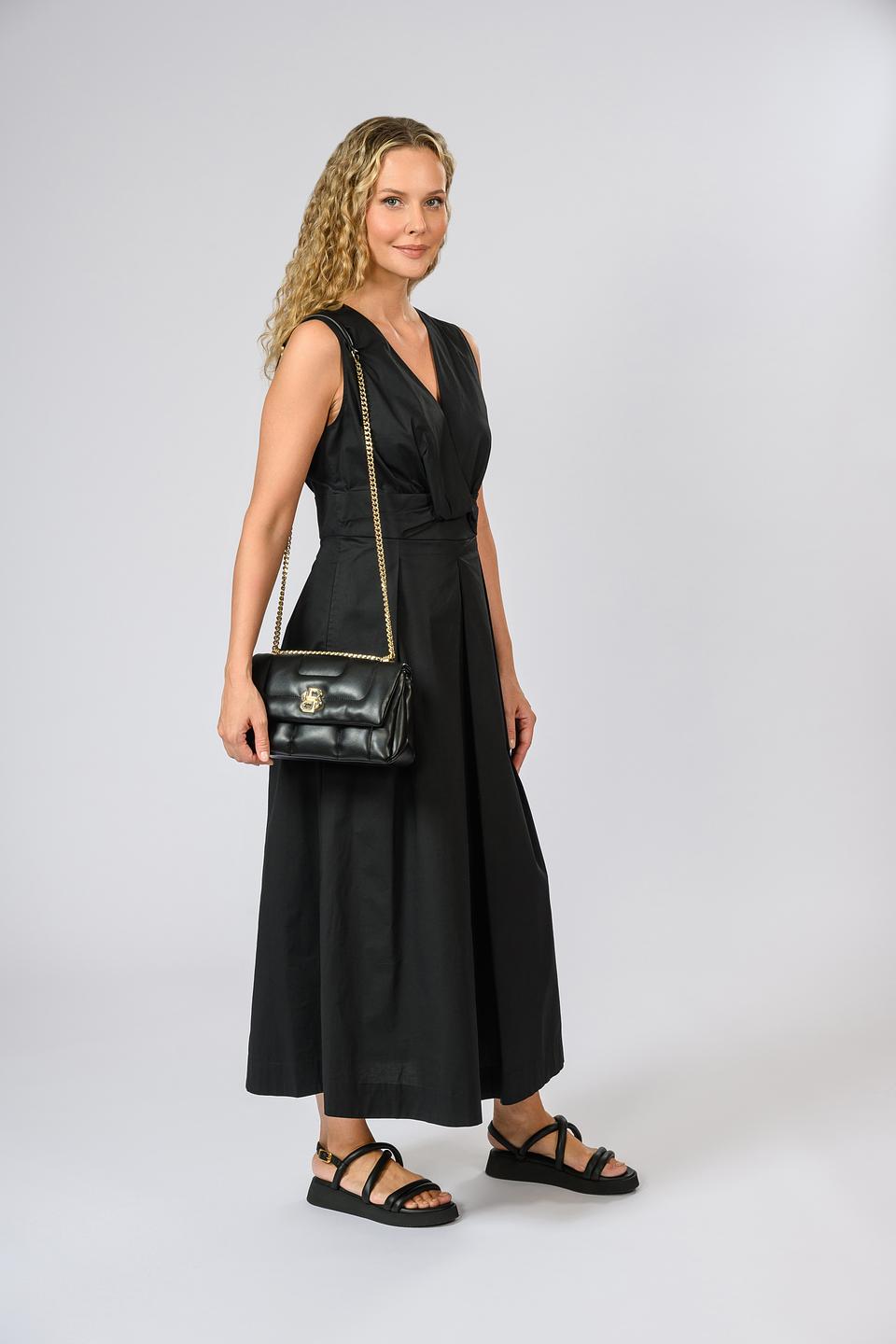 Сумка Boss Black стеганая чёрная