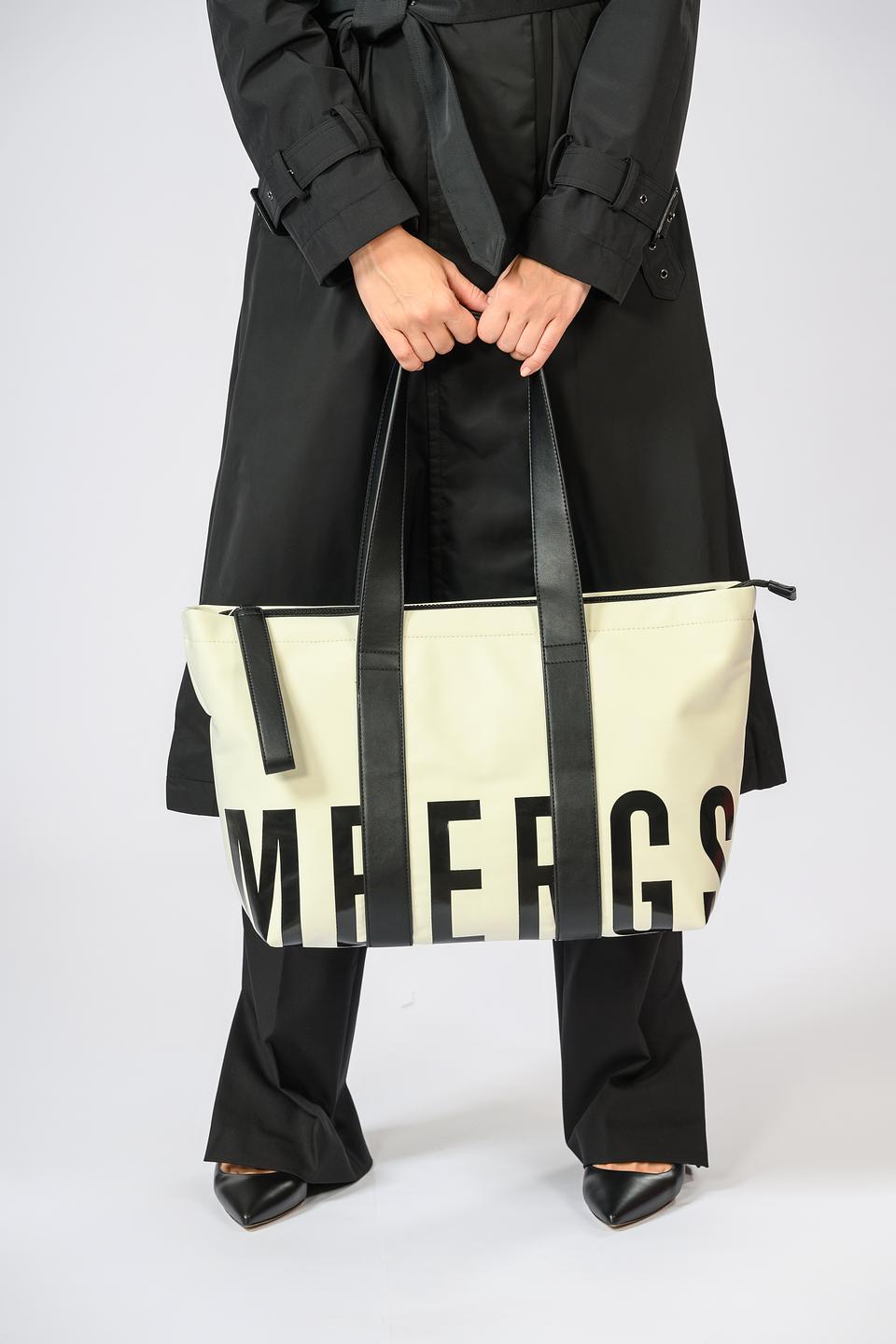 Сумка Bikkembergs женская белая с логотипом