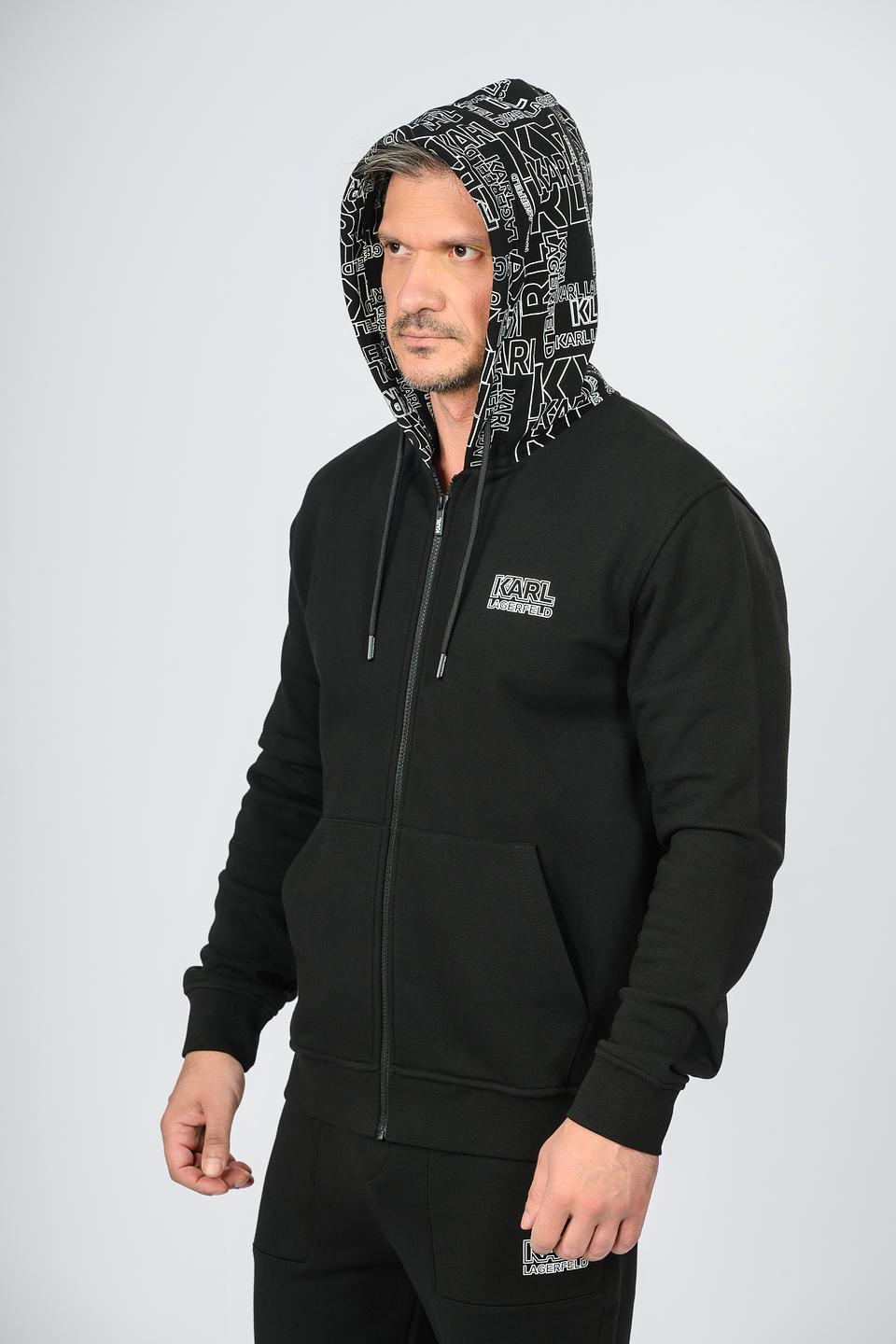 Толстовка Karl Lagerfeld чёрная с капюшоном