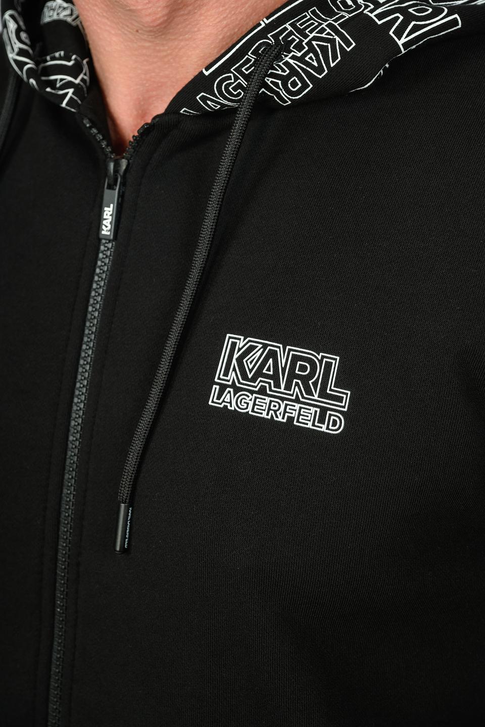Толстовка Karl Lagerfeld чёрная с капюшоном