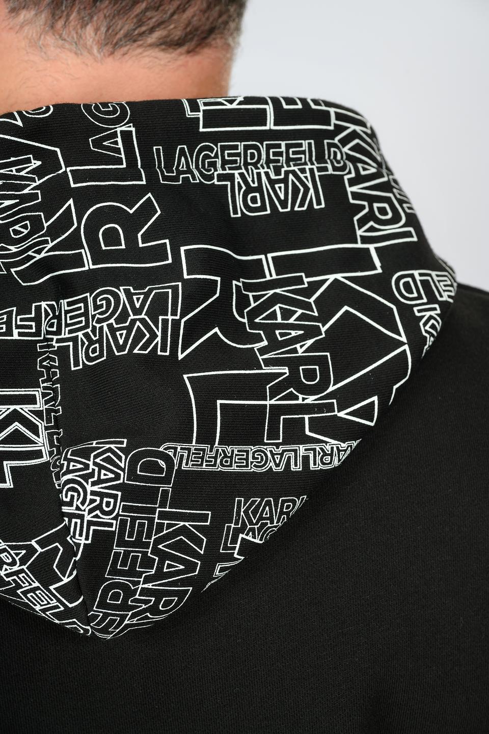 Толстовка Karl Lagerfeld чёрная с капюшоном