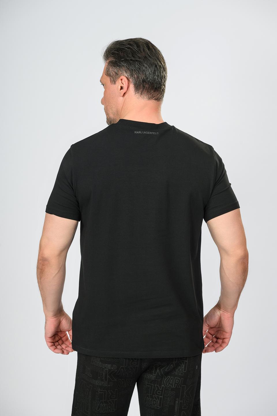 Футболка Karl Lagerfeld с логотипом чёрная
