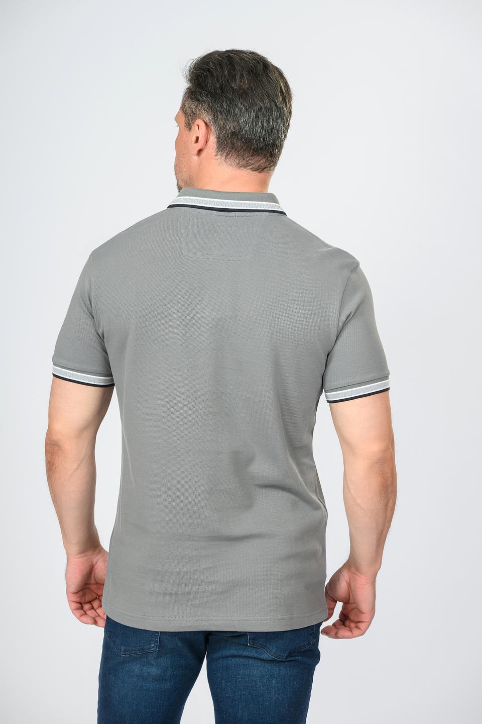 Поло Boss Green серое