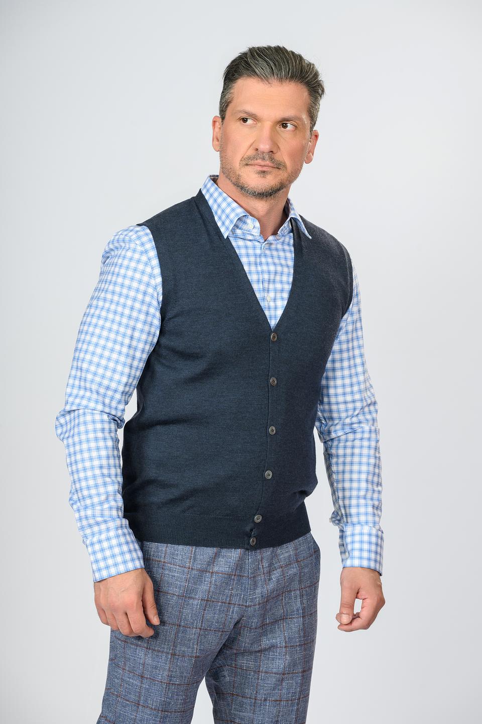 Жилет Gran Sasso мужской тёмно-синий