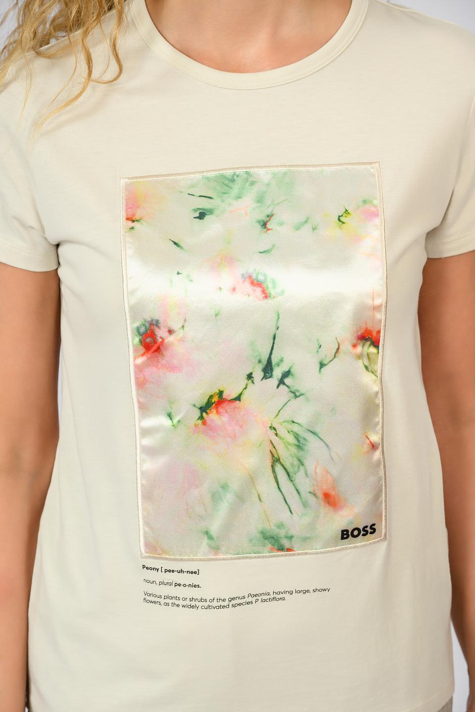 Футболка Boss Black с цветочным принтом