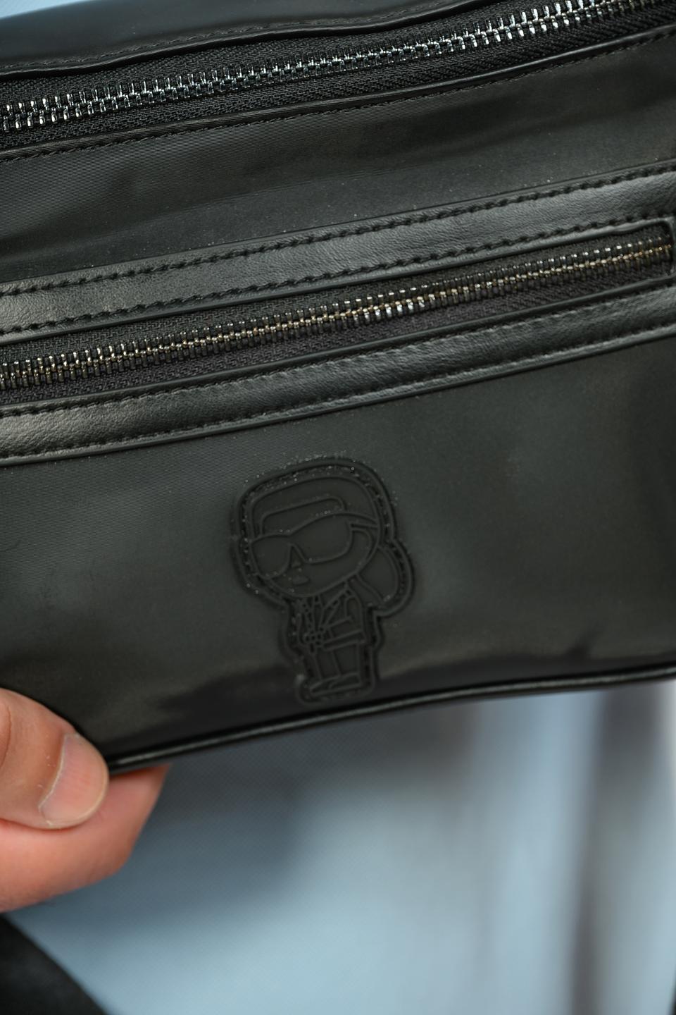 Сумка Karl Lagerfeld чёрная поясная