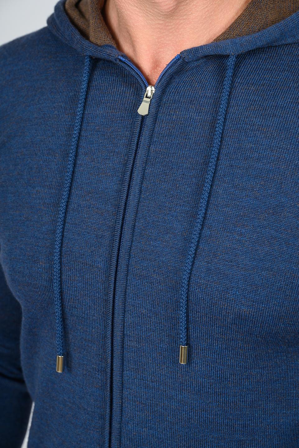 Кардиган Gran Sasso мужской синий на молнии