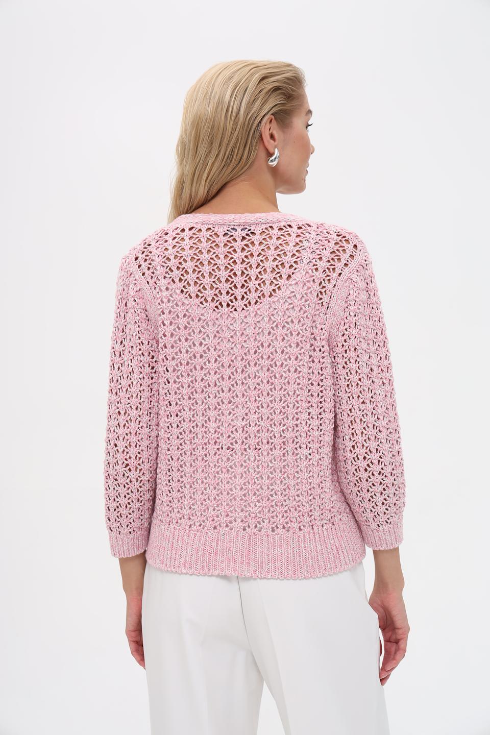 Жакет Monari розовый ажурный