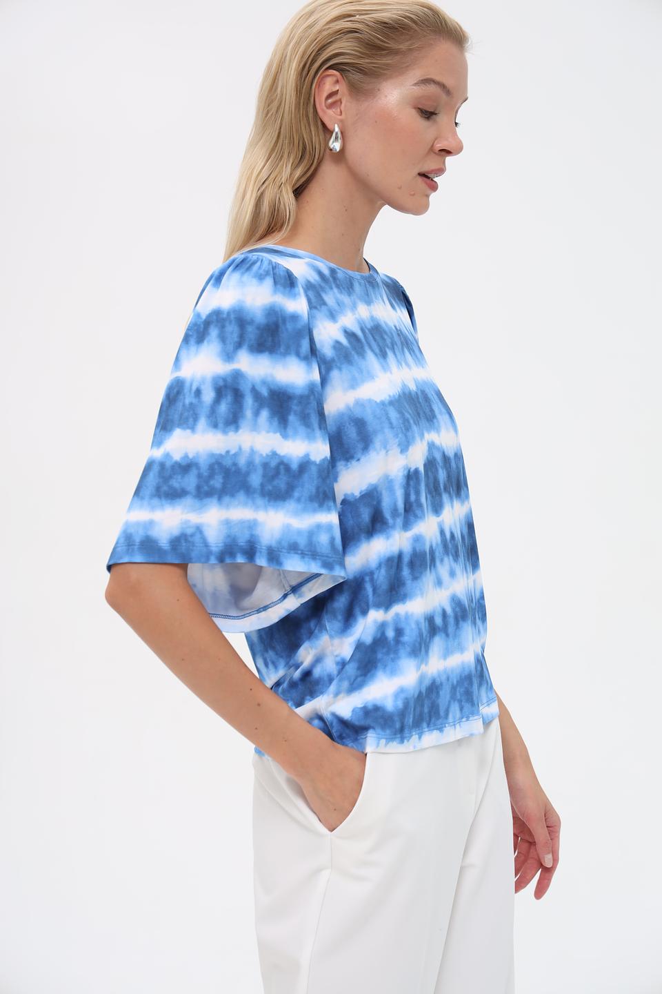 Блуза Monari tie-dye синяя