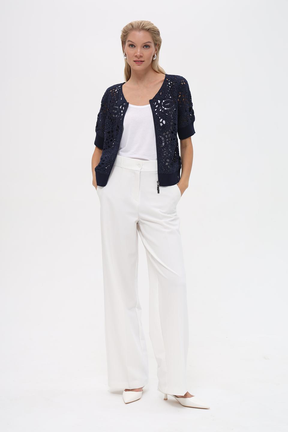Жакет Monari с ажурной отделкой