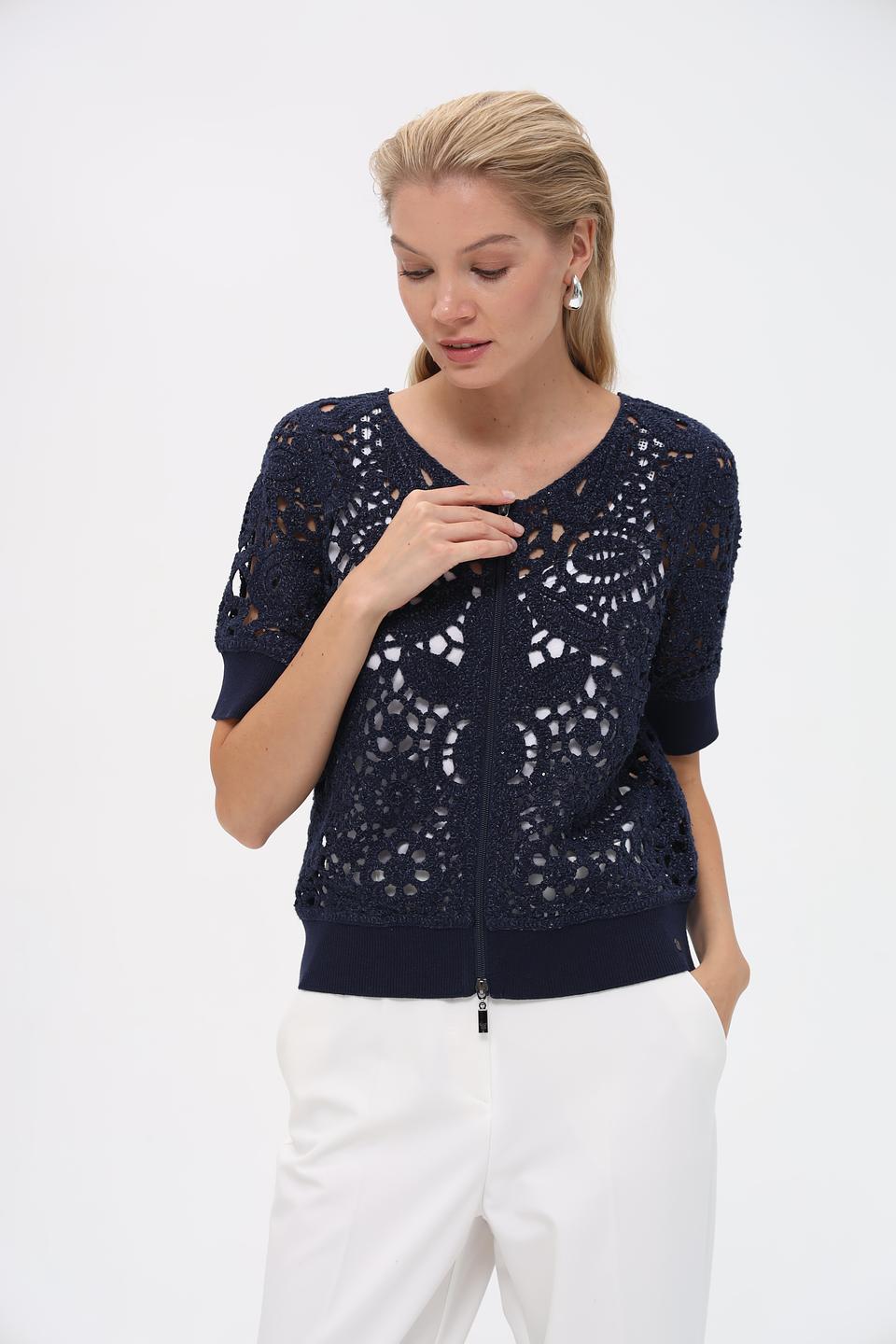 Жакет Monari с ажурной отделкой