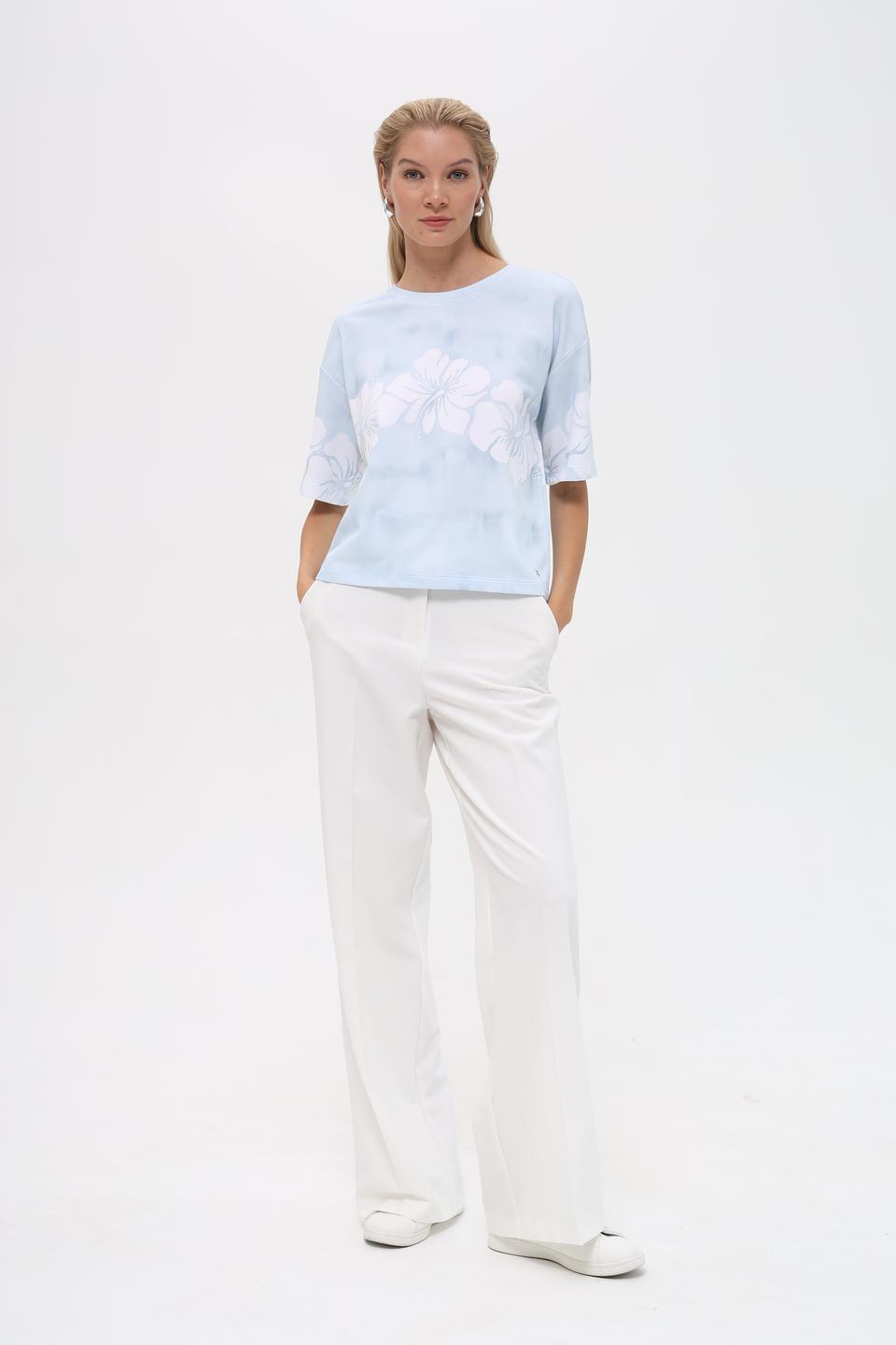 Пуловер Monari с цветочным принтом