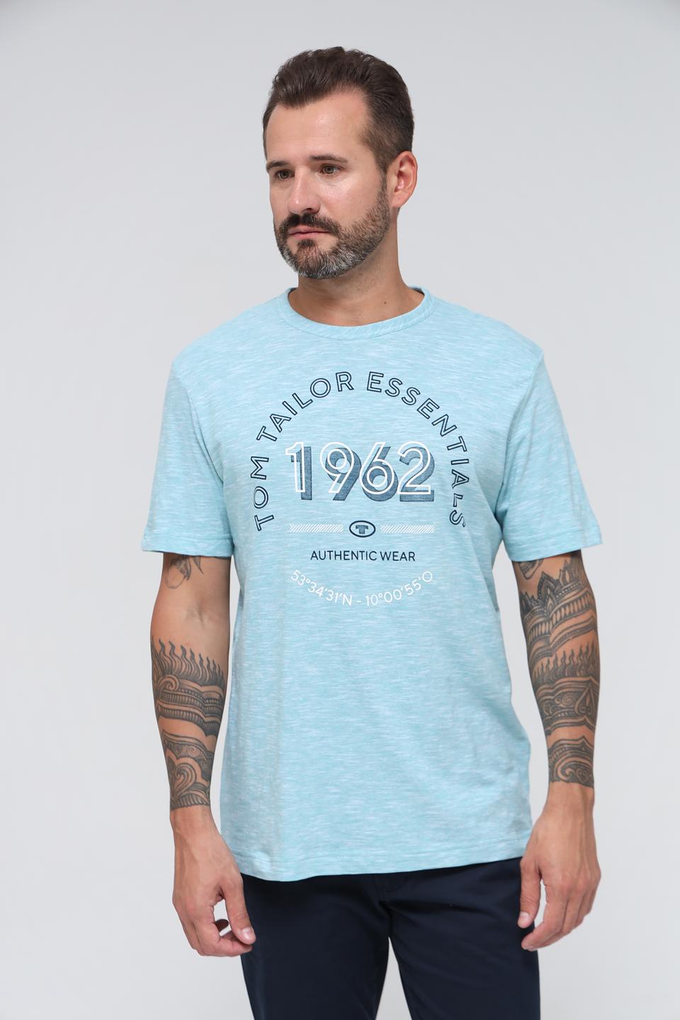Футболка Tom Tailor Essentials голубая