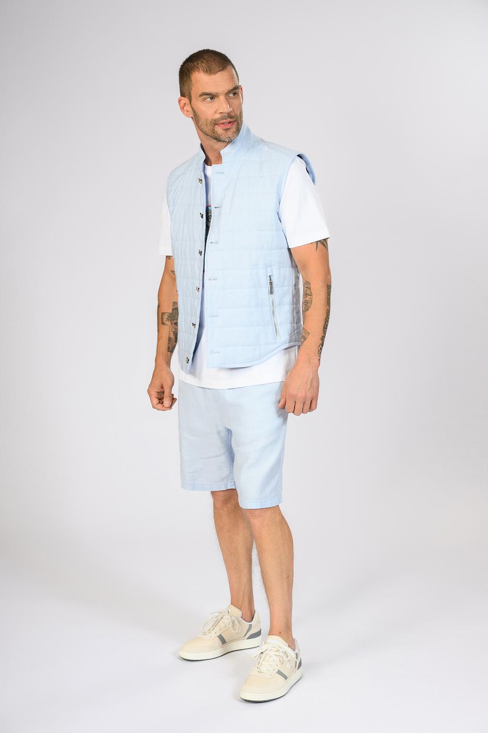 Жилет Windsor муж. стеганый голубой