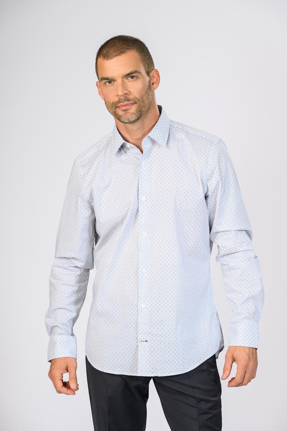 Рубашка Joop! муж. в горошек синий