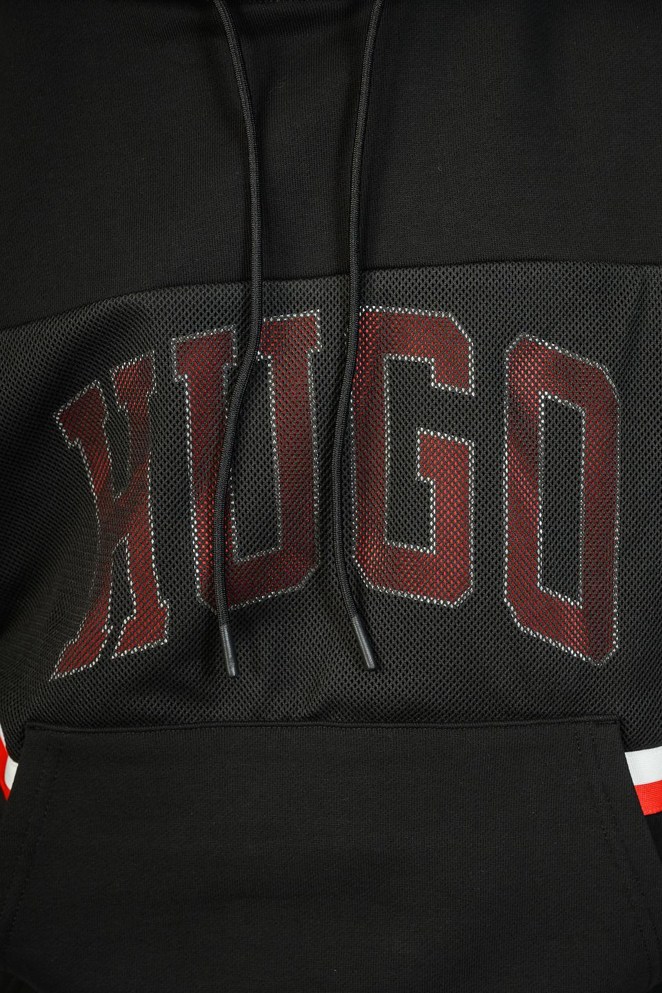 Толстовка Hugo с логотипом чёрная