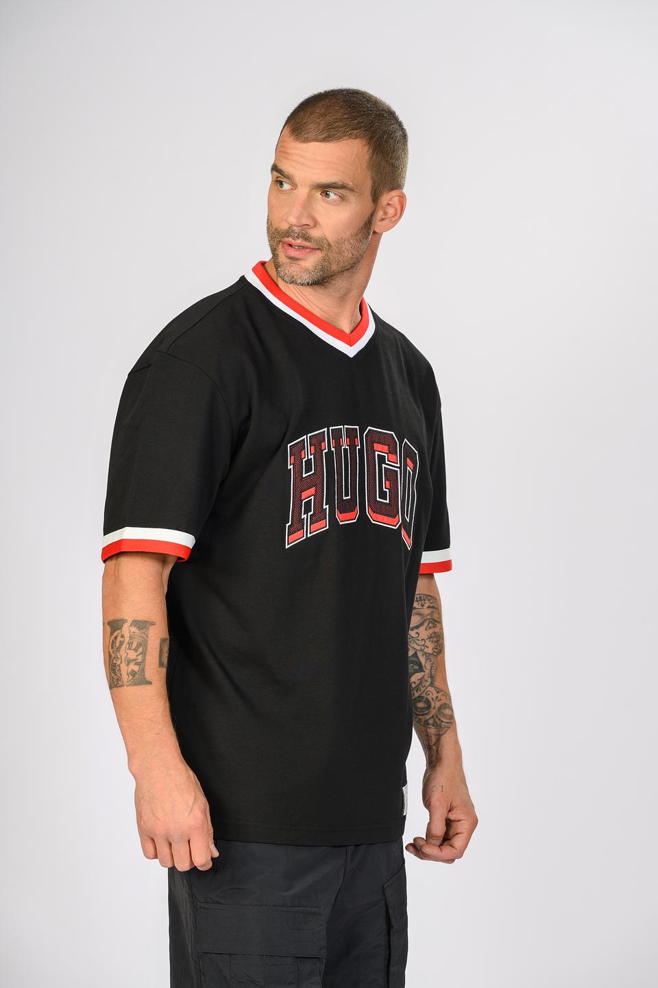 Футболка Hugo логотип чёрная