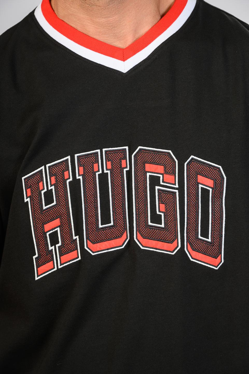 Футболка Hugo логотип чёрная