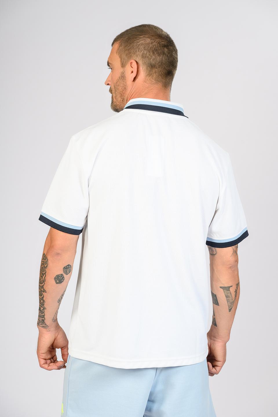 Поло Hugo муж. с принтом белый