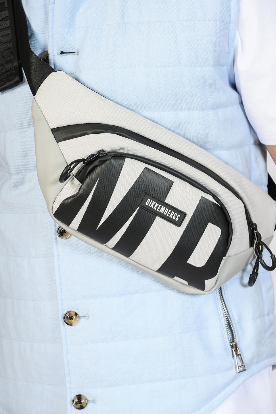 Сумка на пояс Bikkembergs серая