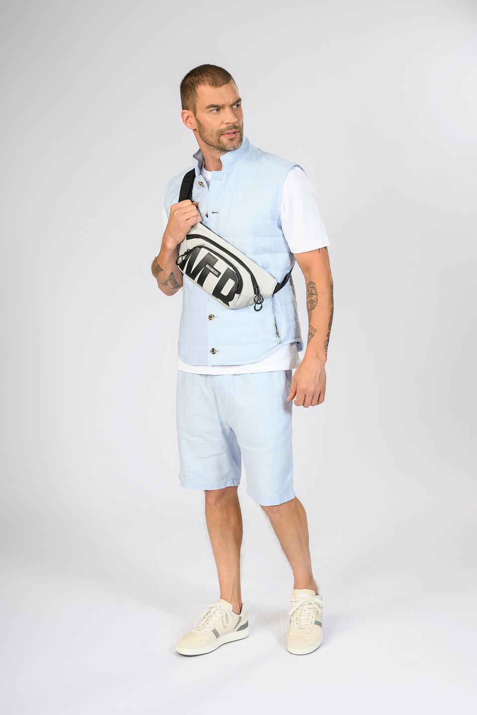 Сумка на пояс Bikkembergs серая