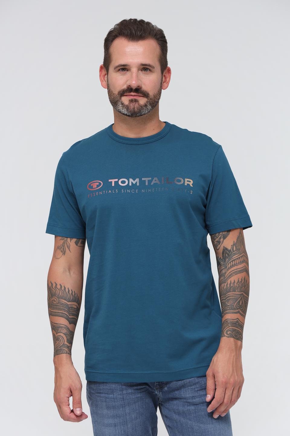 Футболка Tom Tailor мужская бирюзовая