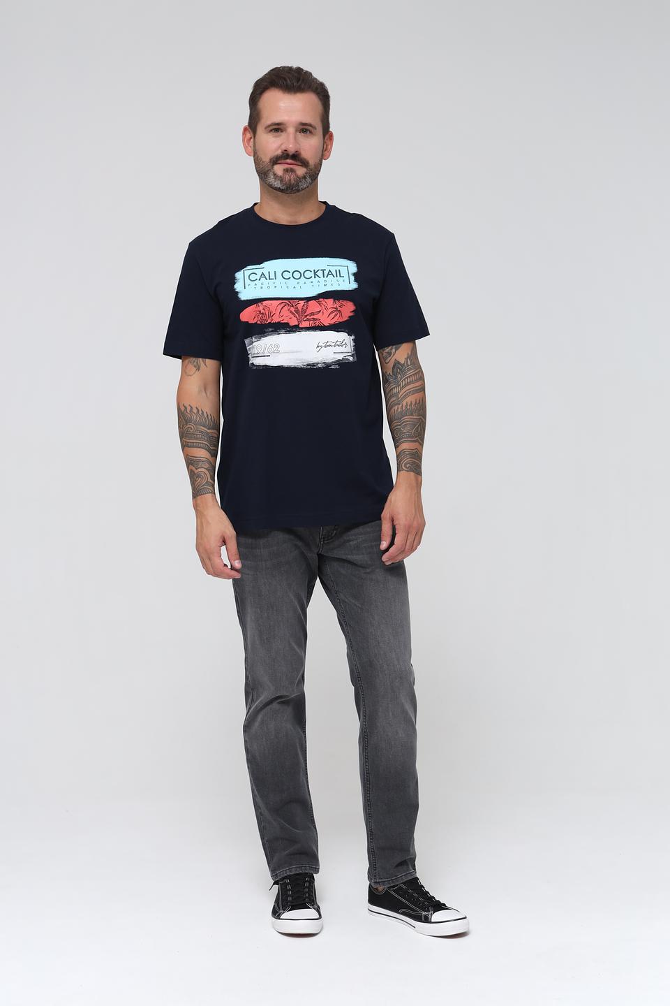 Футболка Tom Tailor CALI COCKTAIL синяя