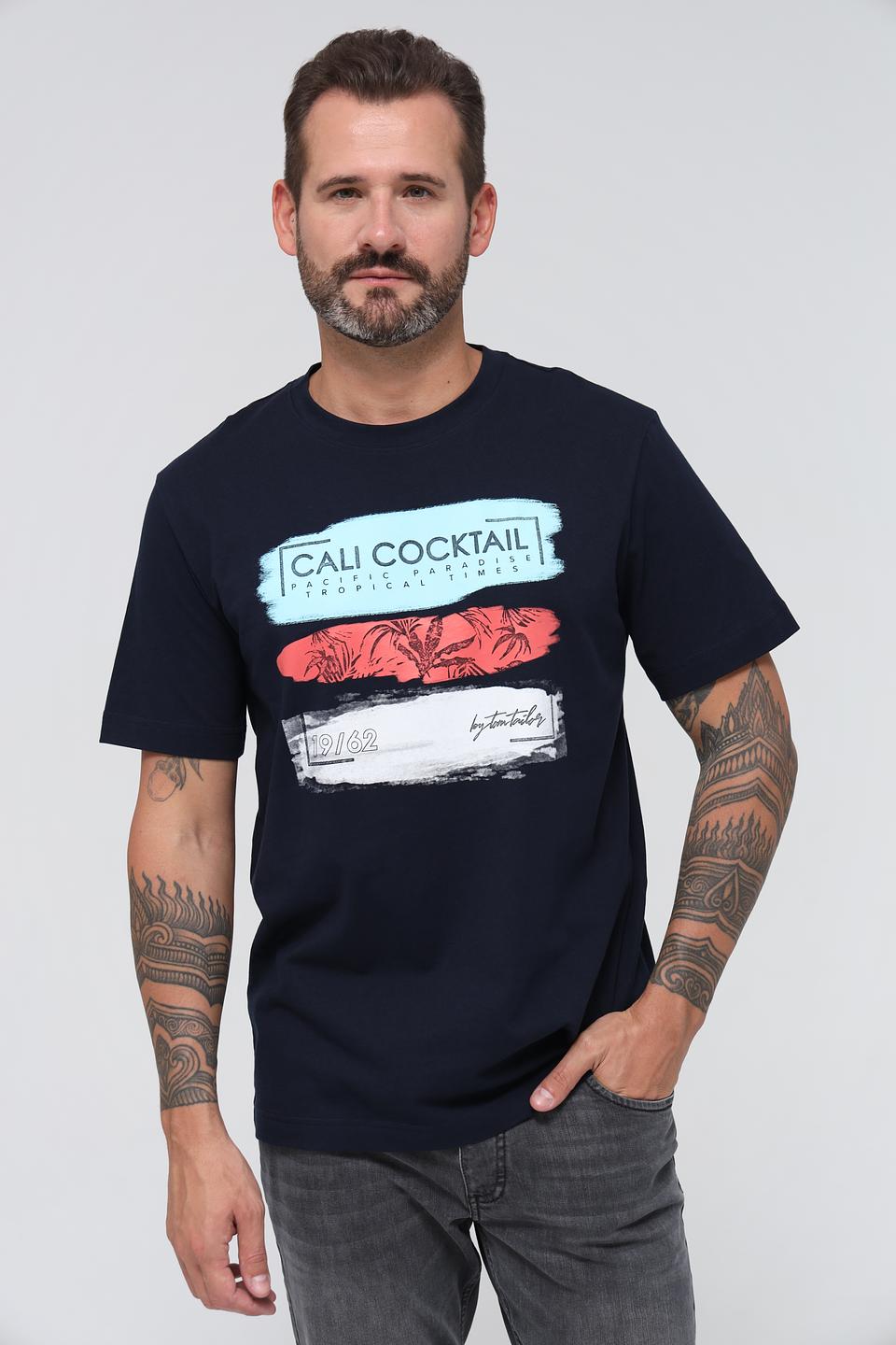 Футболка Tom Tailor CALI COCKTAIL синяя