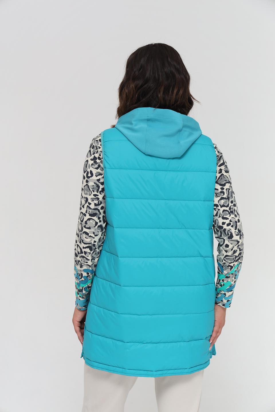Жилет Lebek стеганый бирюзовый