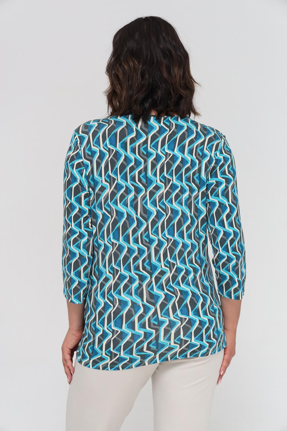 Лонгслив Lebek с геометрическим принтом