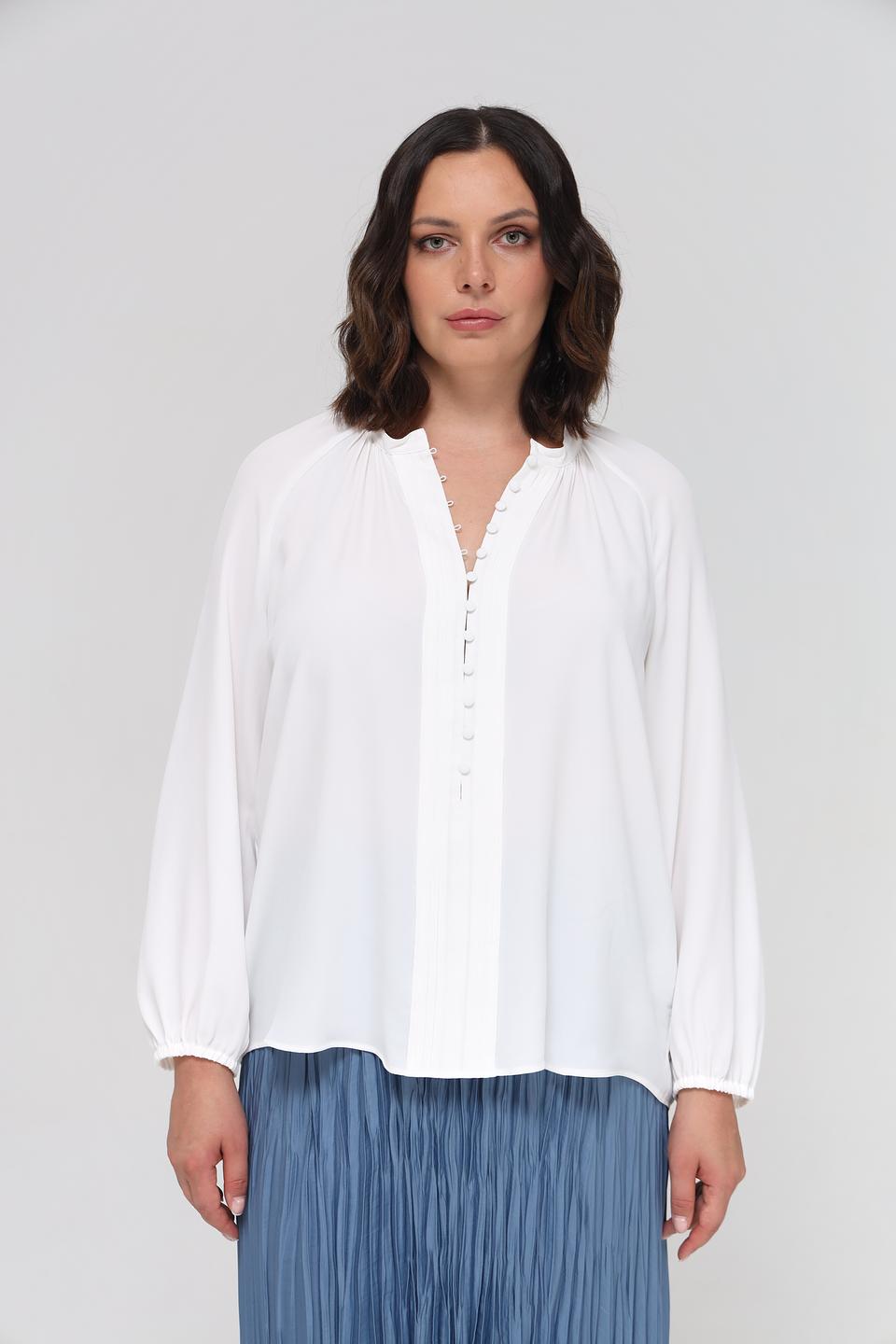 Блуза Luisa Cerano белая с рукавами-фонариками